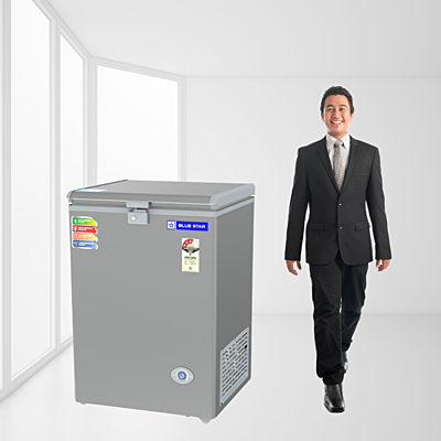 Close-up of the Thermostat Control on the Blue Star Small Deep Freezer CF3-130NPYW-SL