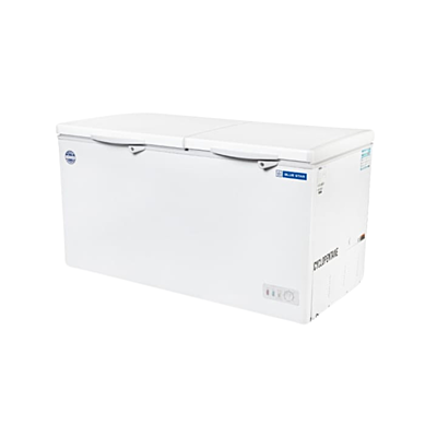 Side Look of Blue star Cooler and Deep Freezer 350 liter-CHFK350DGS