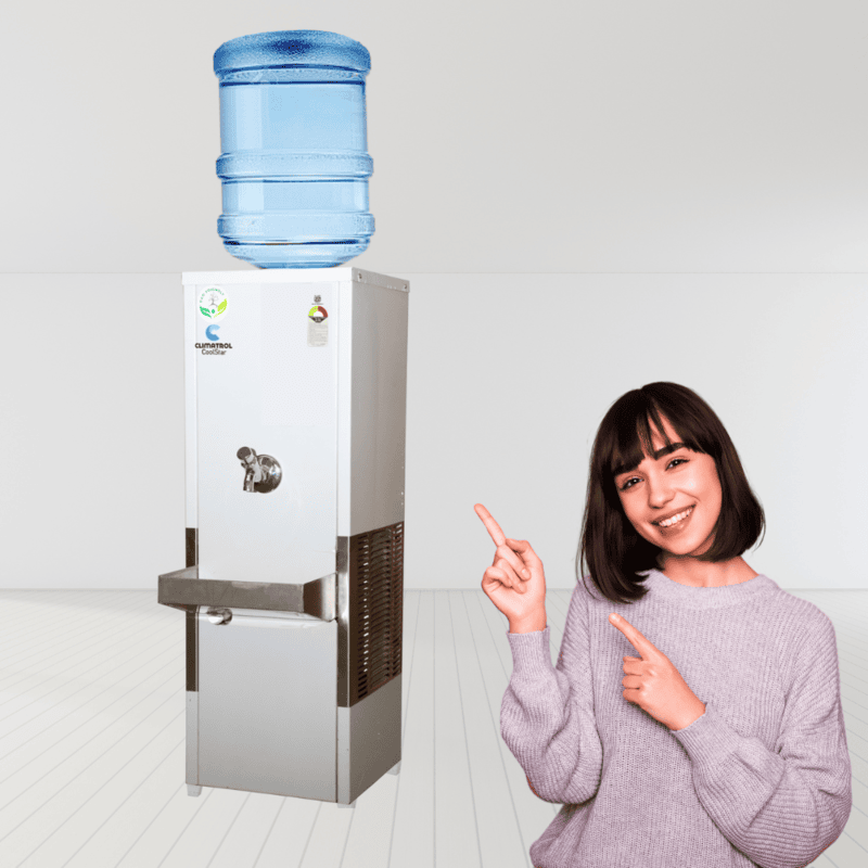 Climatrol SS Series water cooler with multiple dispensing taps.