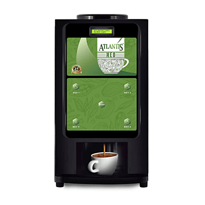 Front view of the Atlantis Neo-3 Lane showcasing its three-lane feather-touch dispensing panel.