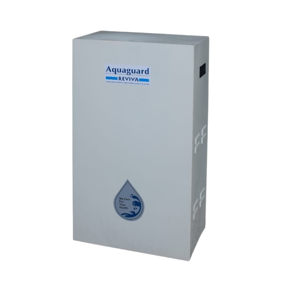 Front view of the Aquaguard Reviva 50, the ideal Aquaguard Basic Water Purifier for commercial use.