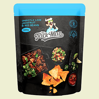 The Jack Man Chipotle Lime Jackfruit and Red beans 500g The Jack Man Chipotle Lime Jackfruit and Red beans 500g