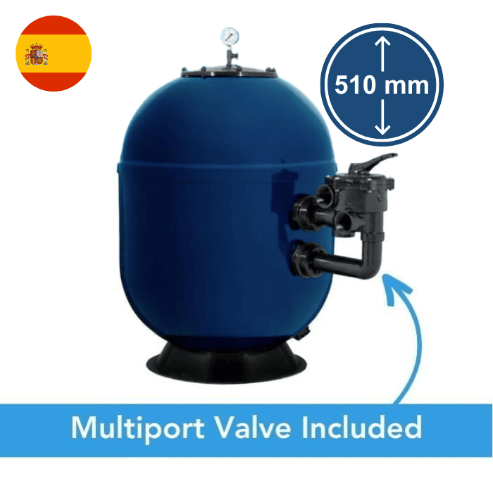 Sand Filter Side Mounted With MPV | Pacific Series | 510 mm | FDPA510TT01