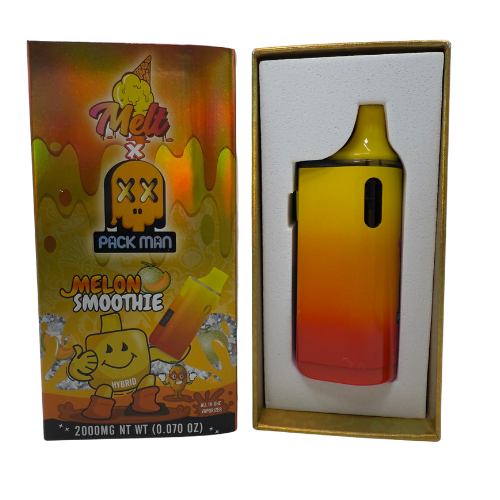 Melt x Pack Man Live Resin Liquid Diamonds Melon Smoothie 2G