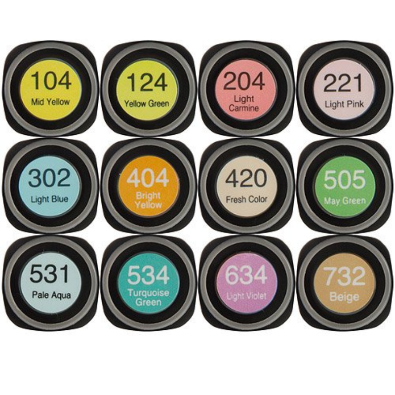 Zig Kurecolor KC1100 Twin Marker Pen Set Natural Colours