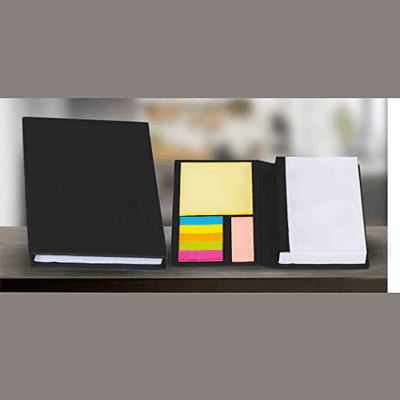Black Book Sticky Note Pad Set