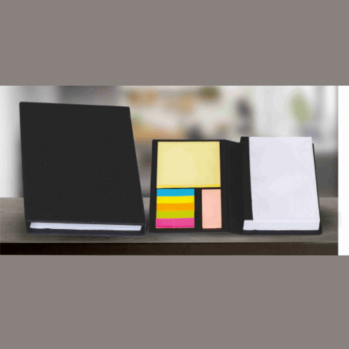 Black Book Sticky Note Pad Set