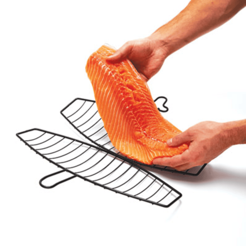 Grillpro Non Stick Fish Basket - Removable Handle