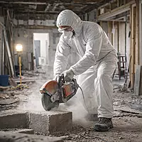 White Microporous Coveralls β ABC Construction Services