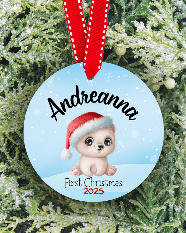 Personalized First Christmas Ornament 2025