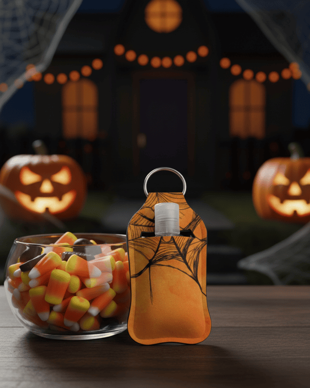 Halloween Hand Sanitizer Keychains