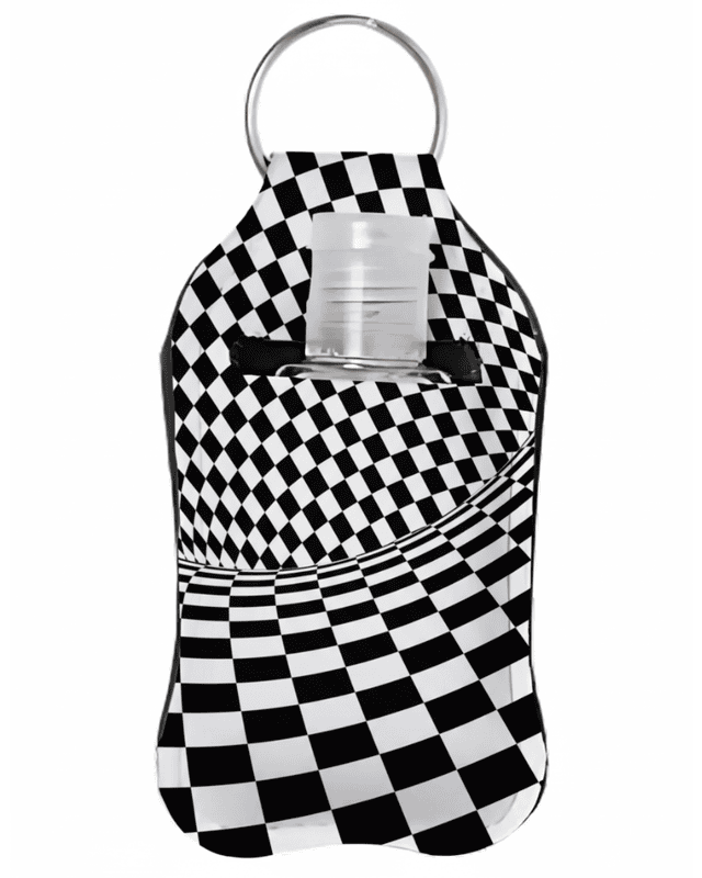 Geometric Hand Sanitizer Keychain
