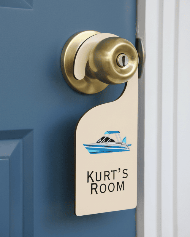 Personalized Bedroom Door Hanger