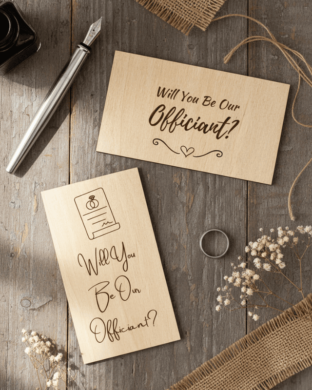 Officiant Proposal Card