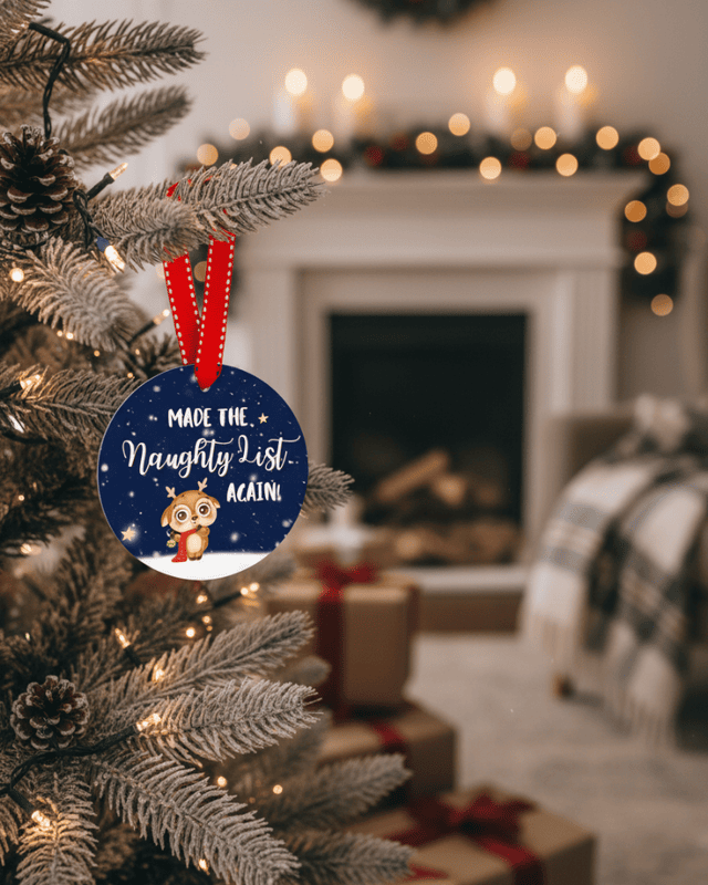 Naughty List Christmas Ornament
