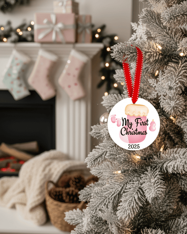 My First Christmas 2025 Baby Ornament