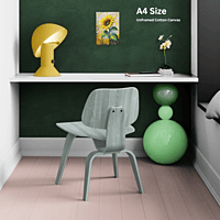 Solar Symphony – Sunflower Printed Canvas Wall Art (Unframed) | A4 & A3 Sizes | Abstract Nature-Inspired Decor, Vibrant Museum-Quality Print