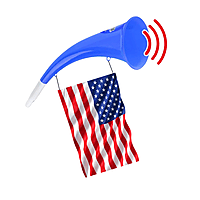 Curved Football Fan Horn Plastic Vuvuzela Colorful