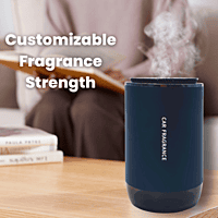 Car Fragrance Diffuser - Long-Lasting Air Freshener with Refillable Perfume Bottle