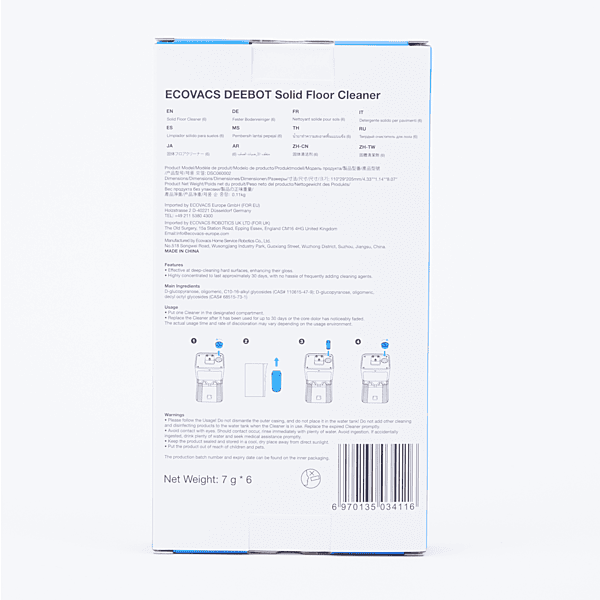 Ecovacs DEEBOT N30 PRO OMNI/N30 OMNI Solid Floor Cleaner (6 PCS)
