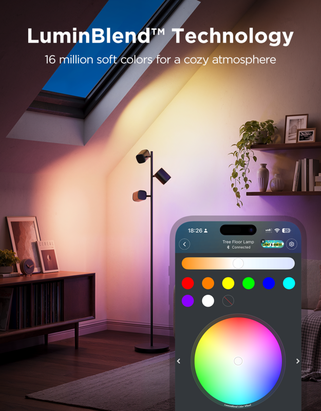 Govee RGBWW Tree Floor Lamp Compatible with Matter