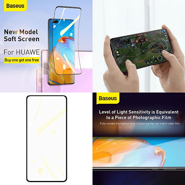 Baseus 0.15mm Flex Screen Protectors x2 for Huawei P40 Pro (for Fingerprint)