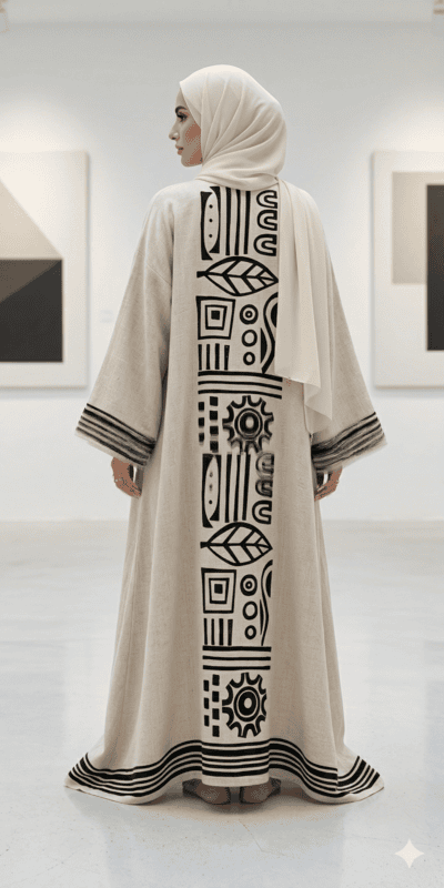Printed Abaya
