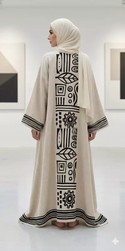 Printed Abaya