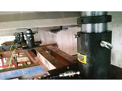 LARZEP Lock-Nut Hydraulic Cylinders, Single-Acting Load Return, CTC-Series