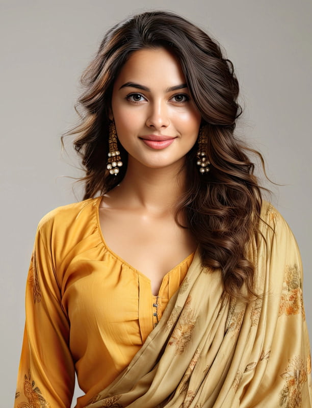 Yellow Chudidhar