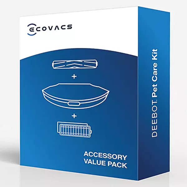 Ecovacs DEEBOT U2 Series Pet Care Kit - XL 800ml Dustbin, Pet Brush, Filter