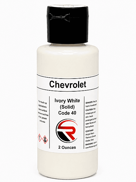 Chevrolet Ivory White Solid CW1-40-02