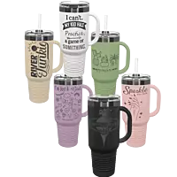 40 oz. Travel Mug - Ghost Black Collection