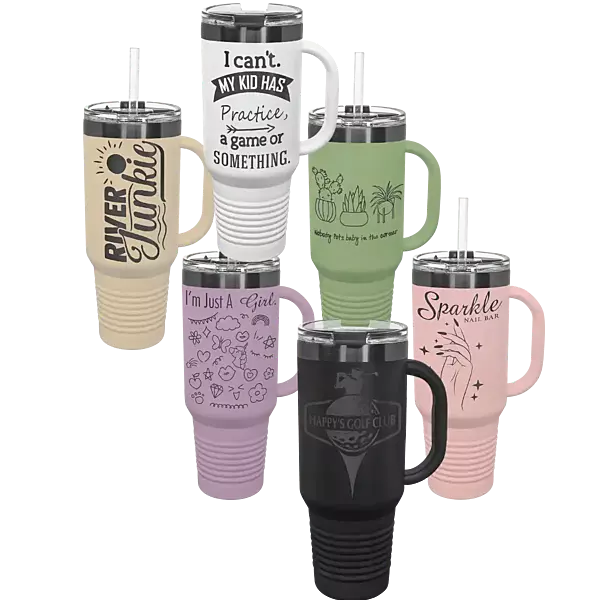40 oz. Travel Mug - Ghost Black Collection