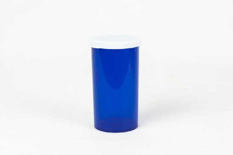 40 Dram Blue Snap Cap Vials - 190 Count
