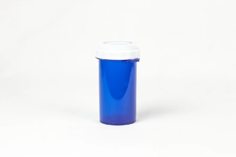40 Dram Blue Thumb Tab Reversible Cap - 100 Count