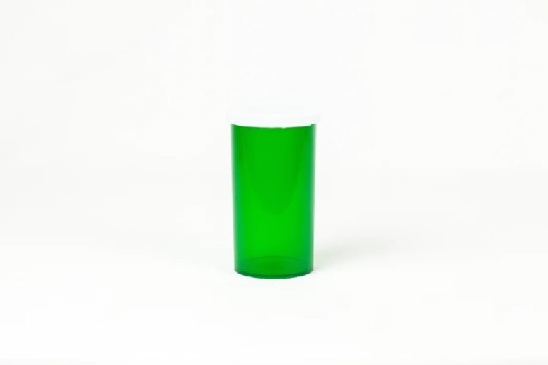 40 Dram Green Snap Cap Vials - 190 Count