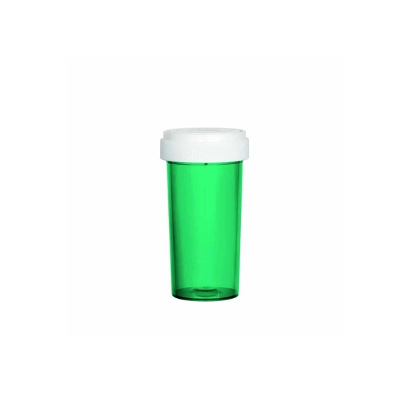 40 Dram Reversible Cap Vials Green (150 Units/Box)