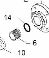 GROMMET OR 114 D.I. 11,11x1,78 VITON NERO