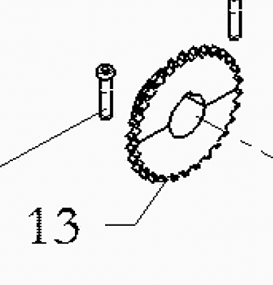 CROWN 40 Z26 PITCH 12,7 - N35 STEEL