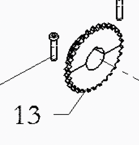 CROWN 40 Z26 PITCH 12,7 - N35 STEEL