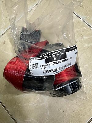 KART N35 3 POINT AUTOMATIC SAFETY BELT, ASSY