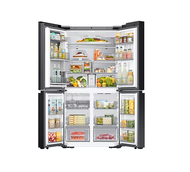 RF29DB9950QDAP, SAMSUNG, Refrigerador Bespoke 29 Pies 4 Door Family Hub 32" Screen Ai Beverage Center Plateado WIFI,"12 Meses Garantía General  20 años en el Compresor"