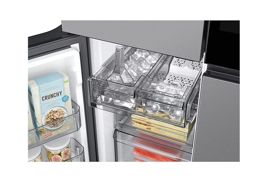 RF29DB9950QDAP, SAMSUNG, Refrigerador Bespoke 29 Pies 4 Door Family Hub 32" Screen Ai Beverage Center Plateado WIFI,"12 Meses Garantía General  20 años en el Compresor"