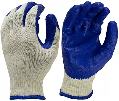 Economy blue rubber, palm coated