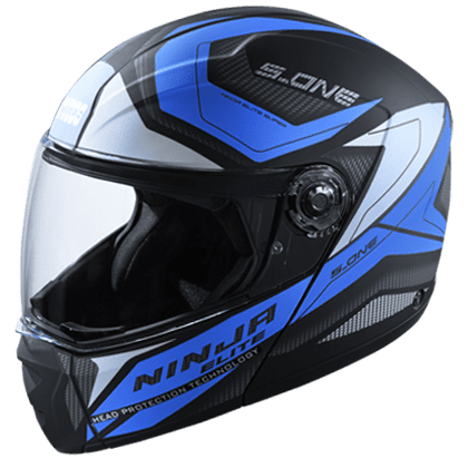 STUDDS NINJA ELITE SUPER D4 MATT BLACK N1 BLUE C/V (L)