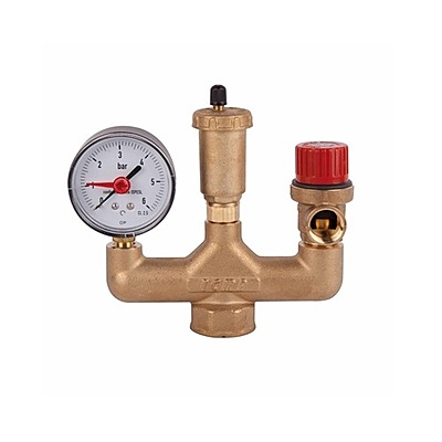 SAFETY MANIFOLD KIT FOR HEATING SYSTEMS 1''