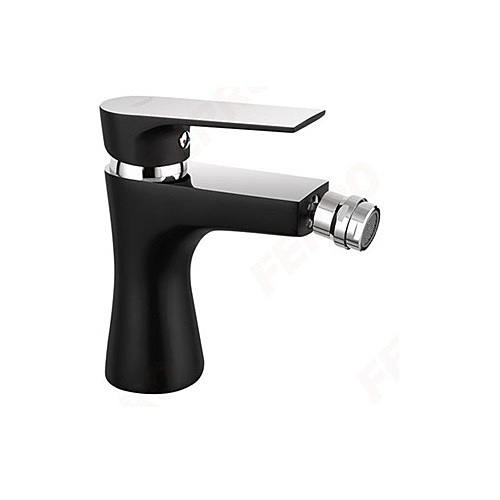 BIDET STANDING MIXER, BLACK&CHROME-ALGEO