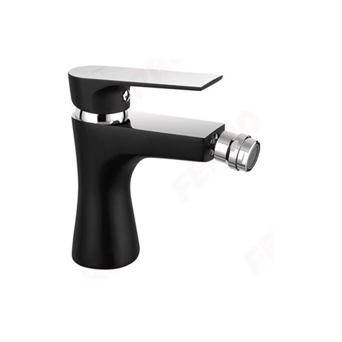 BIDET STANDING MIXER, BLACK&CHROME-ALGEO