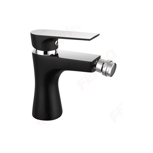 BIDET STANDING MIXER, BLACK&CHROME-ALGEO